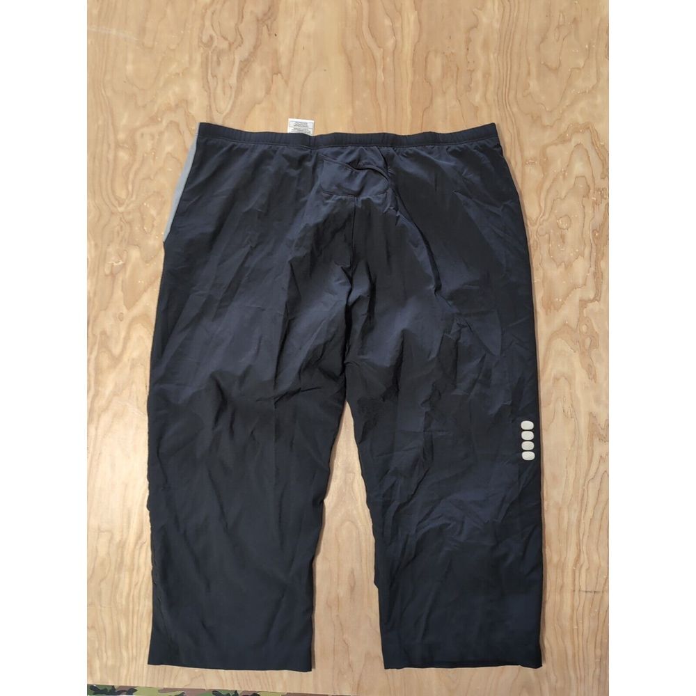 Nike Sport Pants 28X20 Training Track Joggers Cropped Length Black Striped XL - Picture 10 of 11
